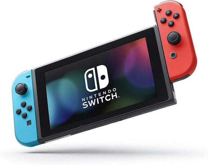 Nintendo Switch con Joy-Con azul neón y rojo neón - Imagen 8