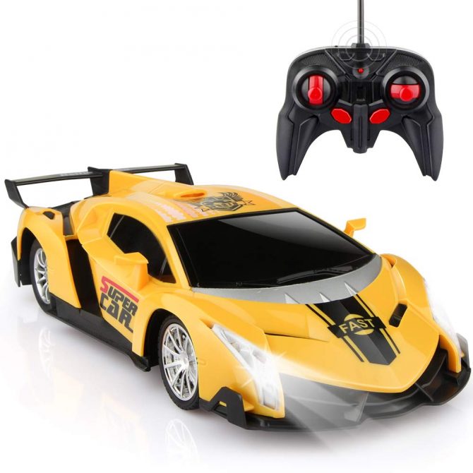 Super car deportivo amarillo - Control Remoto