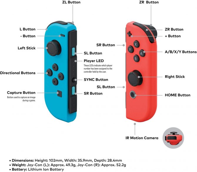 Nintendo Switch con Joy-Con azul neón y rojo neón - Imagen 7